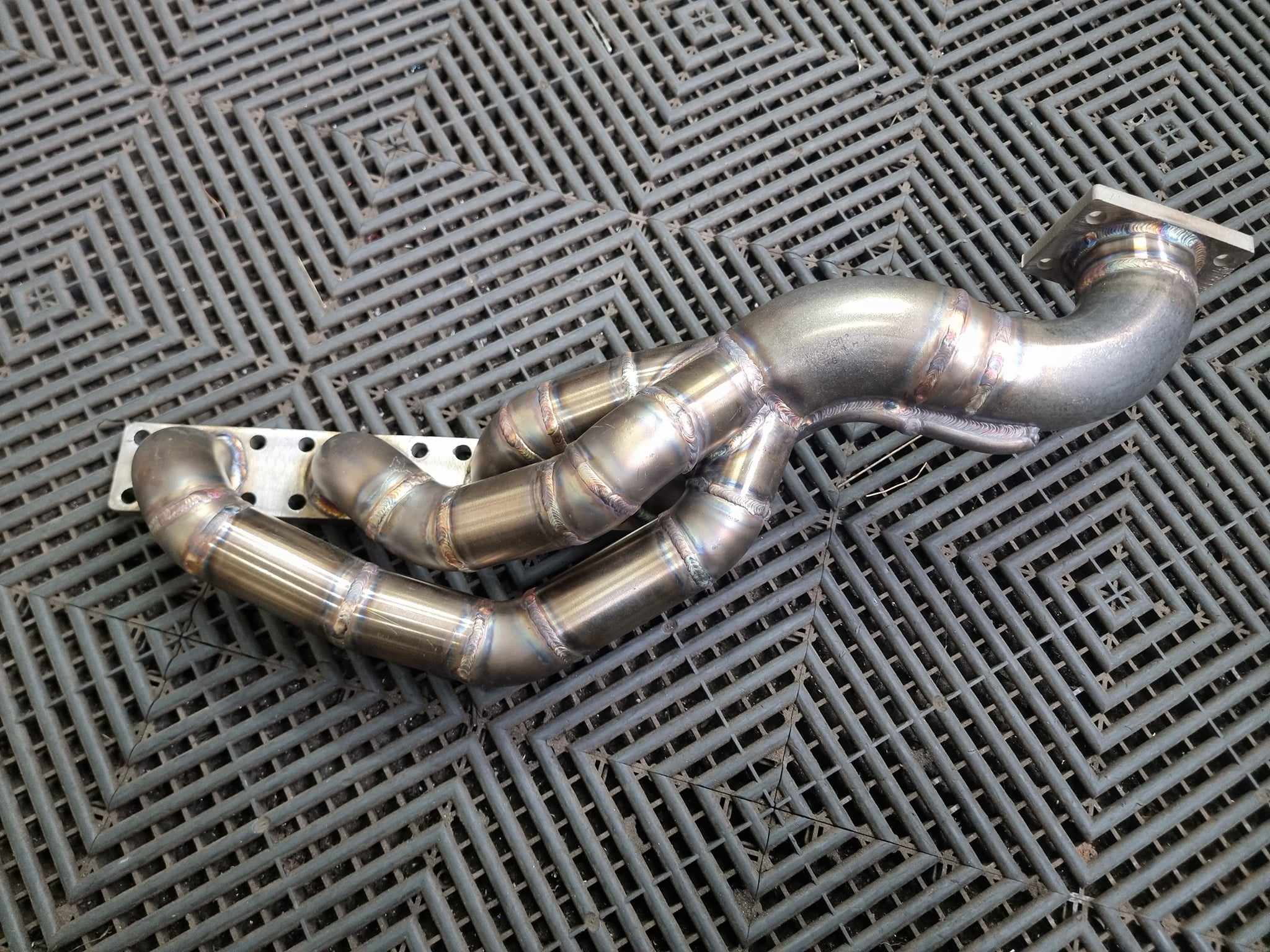 exhaust manifold bmw e36 turbo m42 m44 318is highflow k64